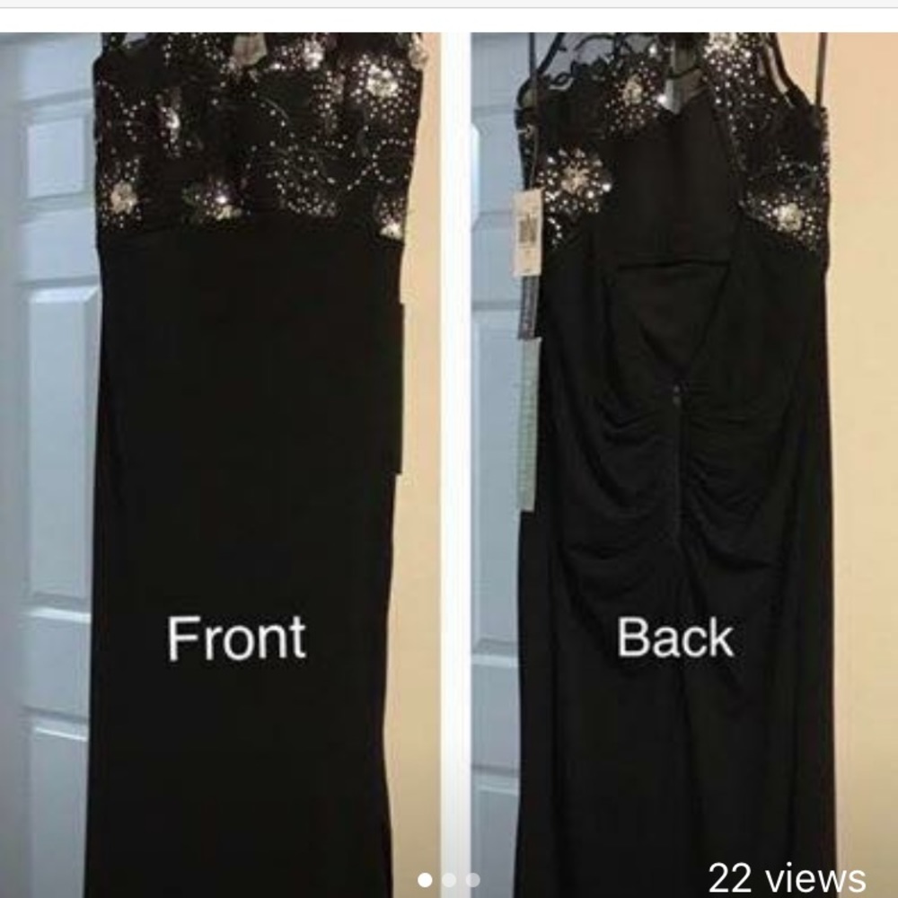 Black evening gown